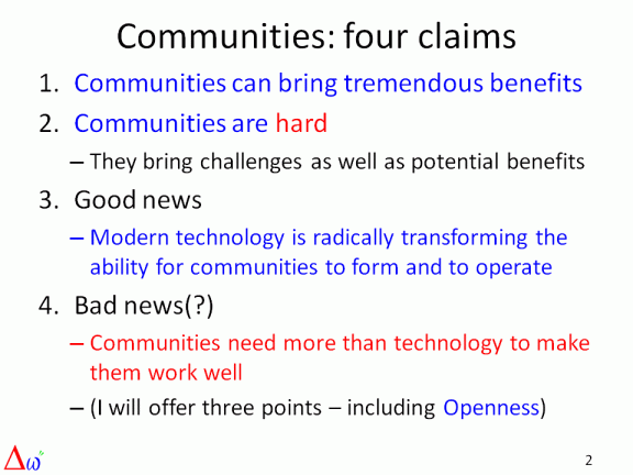 DW Open Ecosystems slide 2